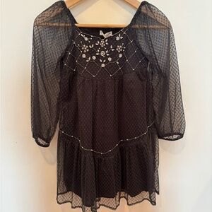 Zara party tulle jewels dress girls 8 yrs old